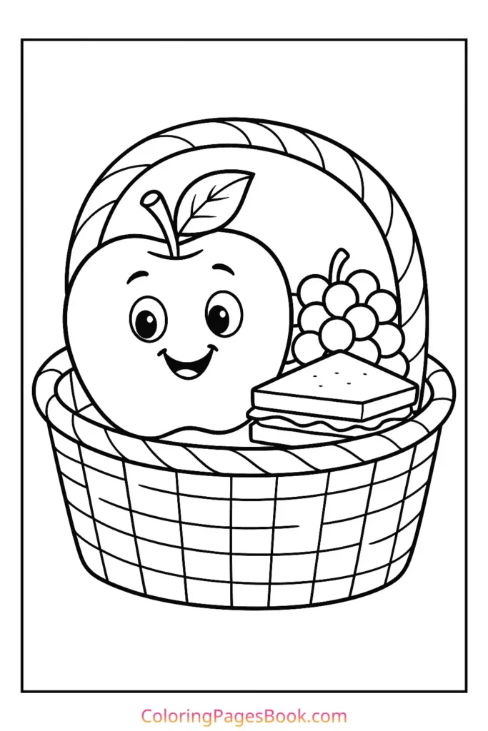 Apple in a Picnic Basket