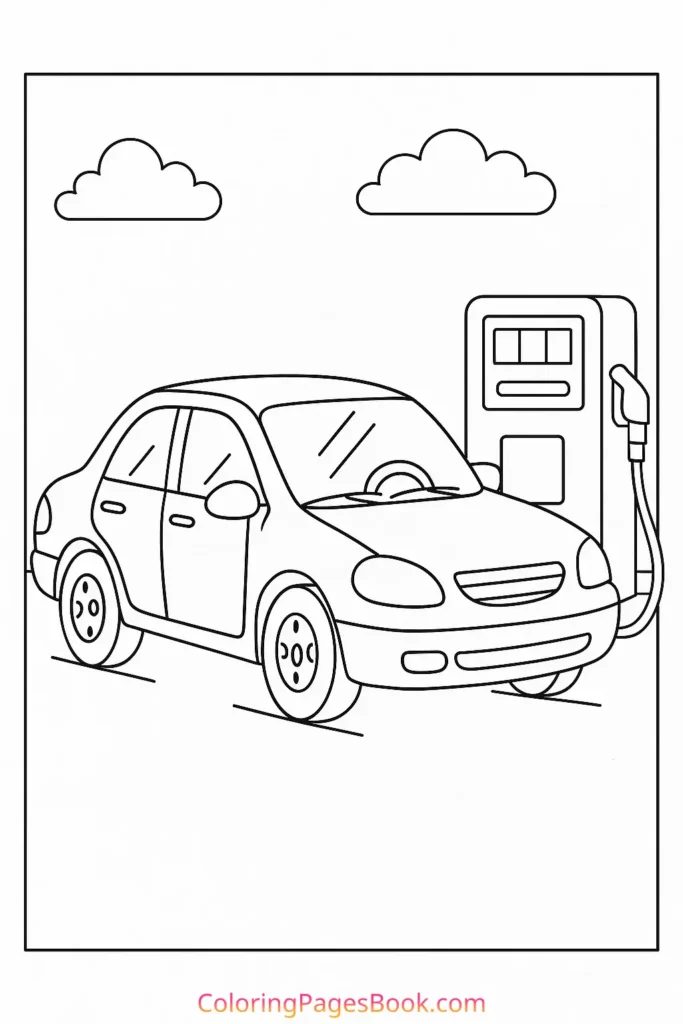 Car at a Gas Station