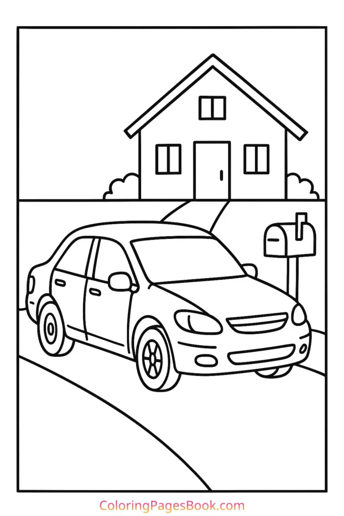 Car in Front of a House