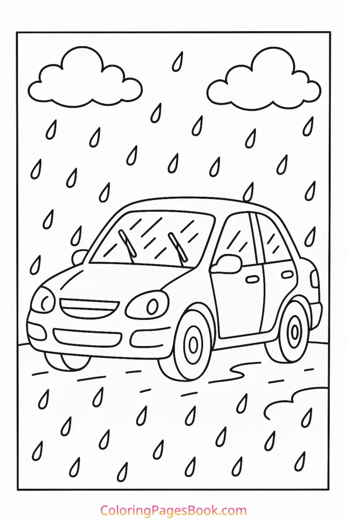 Car in the Rain