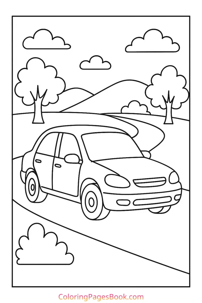 Car on a Country Road