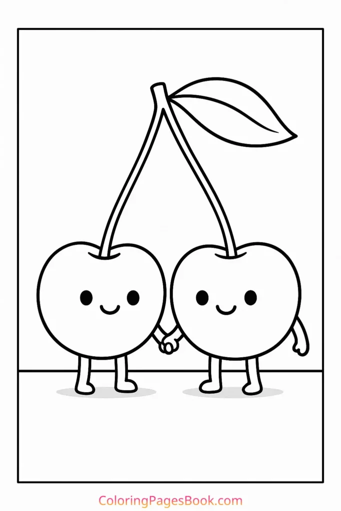 Cherry Duo Holding Hands