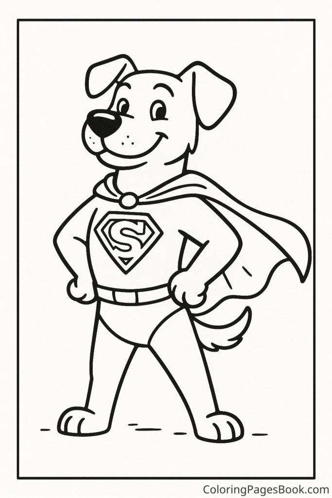 Dog Dressed as a Superhero