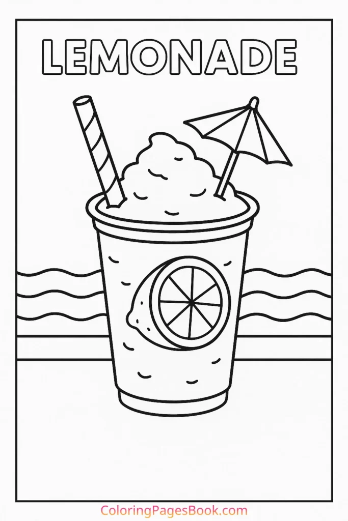 Frozen Lemonade Cup by the Pool