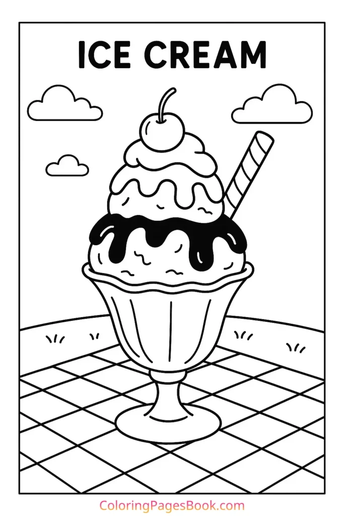 Ice Cream Sundae at a Picnic