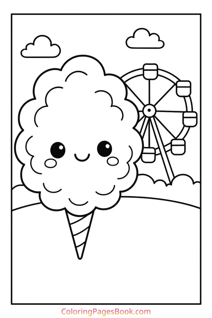 Kawaii Cotton Candy at the Fair