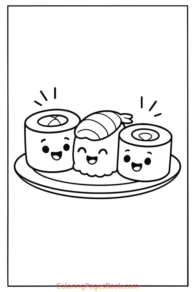 Kawaii Sushi Friends