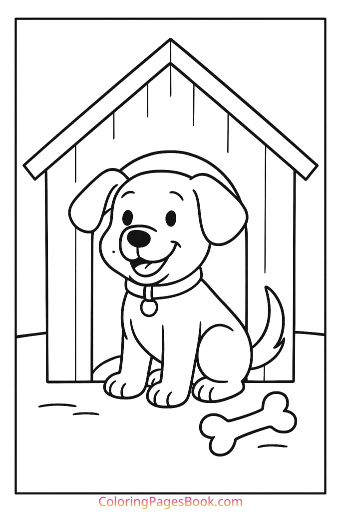 Sitting in a doghouse