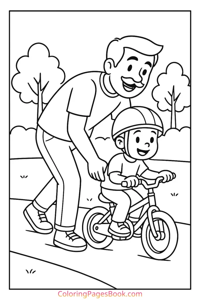 Teaching Child to Ride a Bike