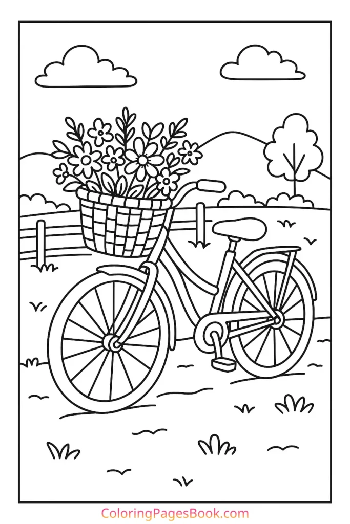 Vintage Bicycle with Basket