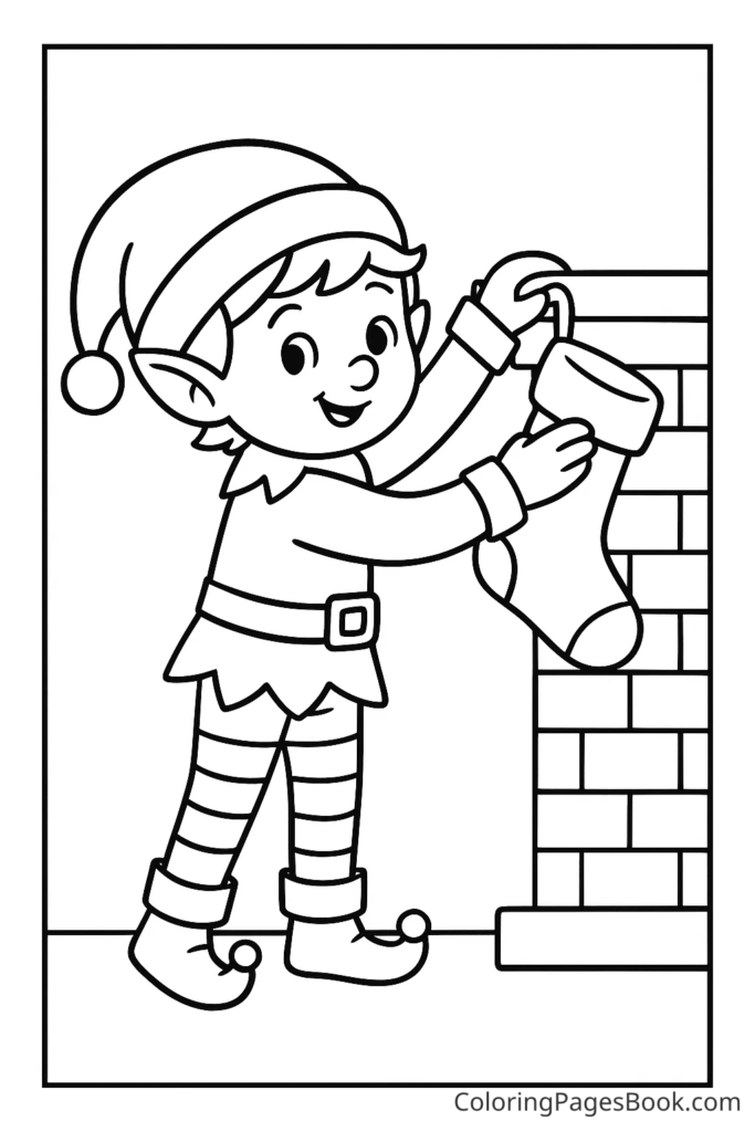 Elf Milo Hanging Stockings