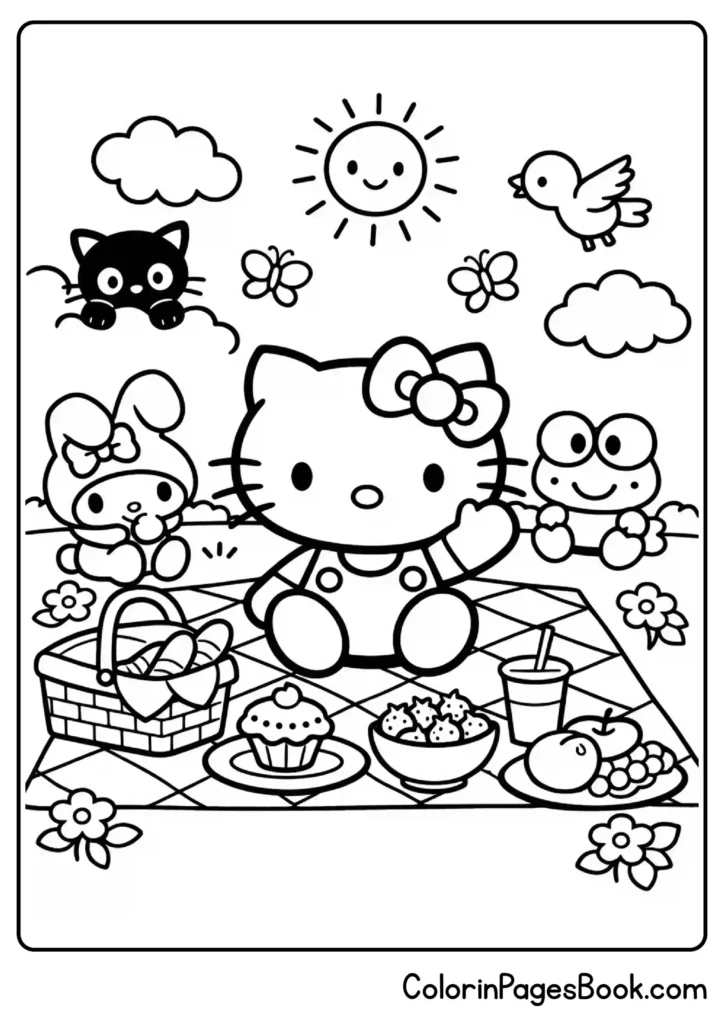 Hello Kitty Picnic with Friends