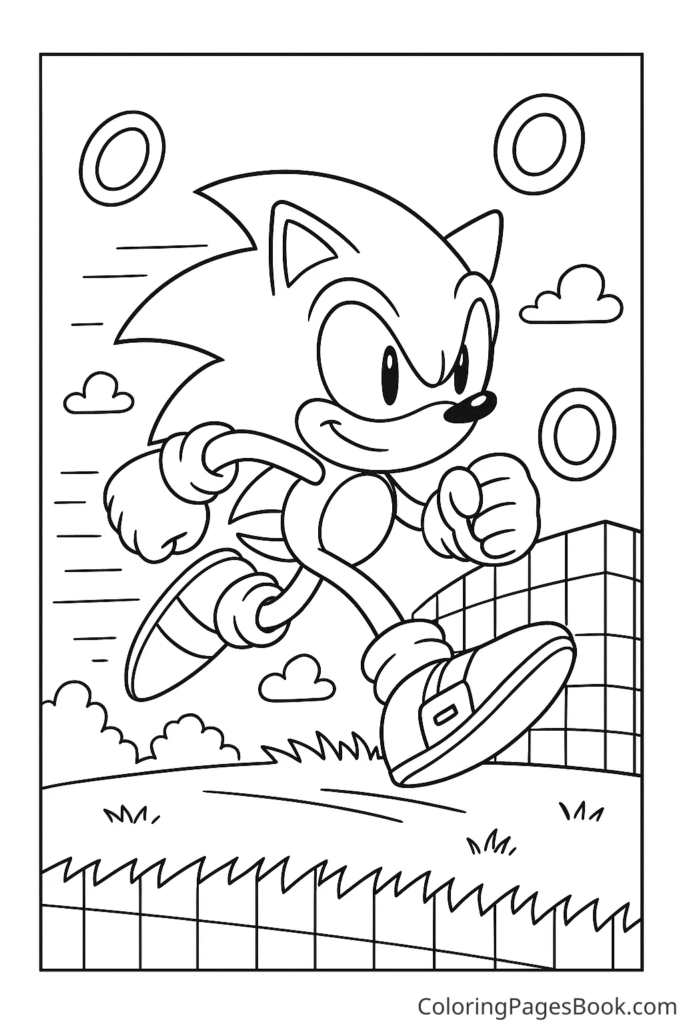 Sonic Running Through Green Hill Zone