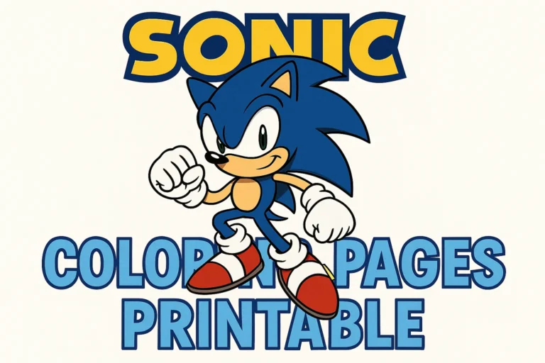 Sonic Coloring Pages Printable