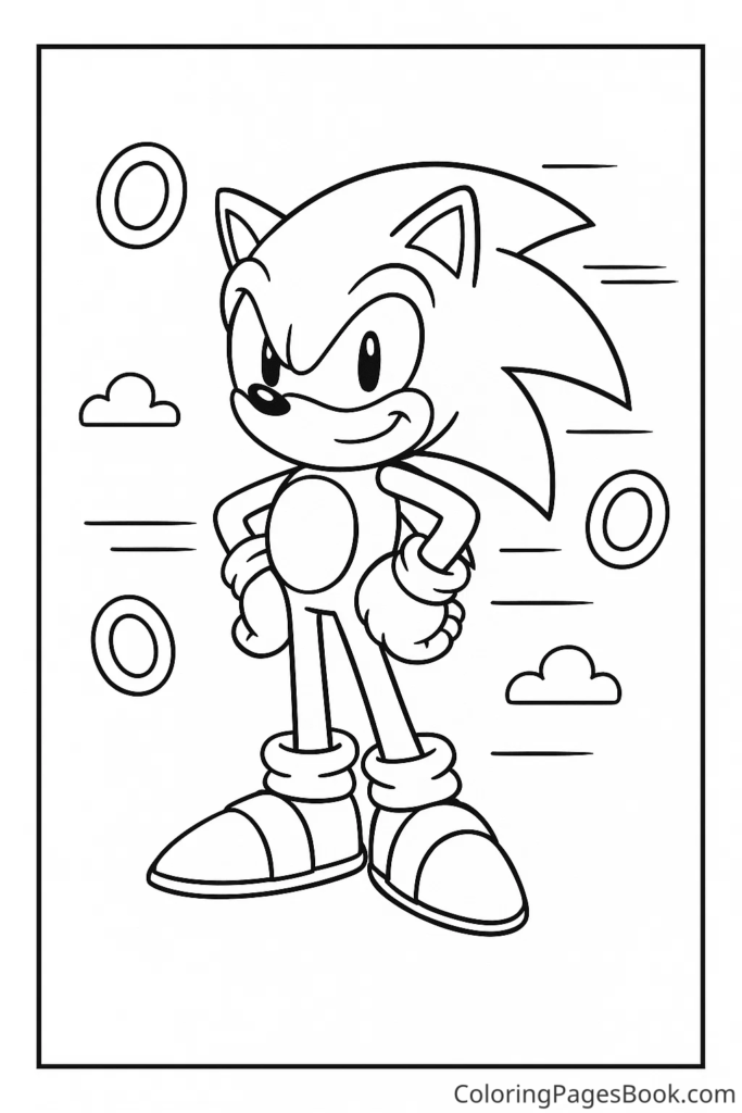 Sonic Standing Heroically