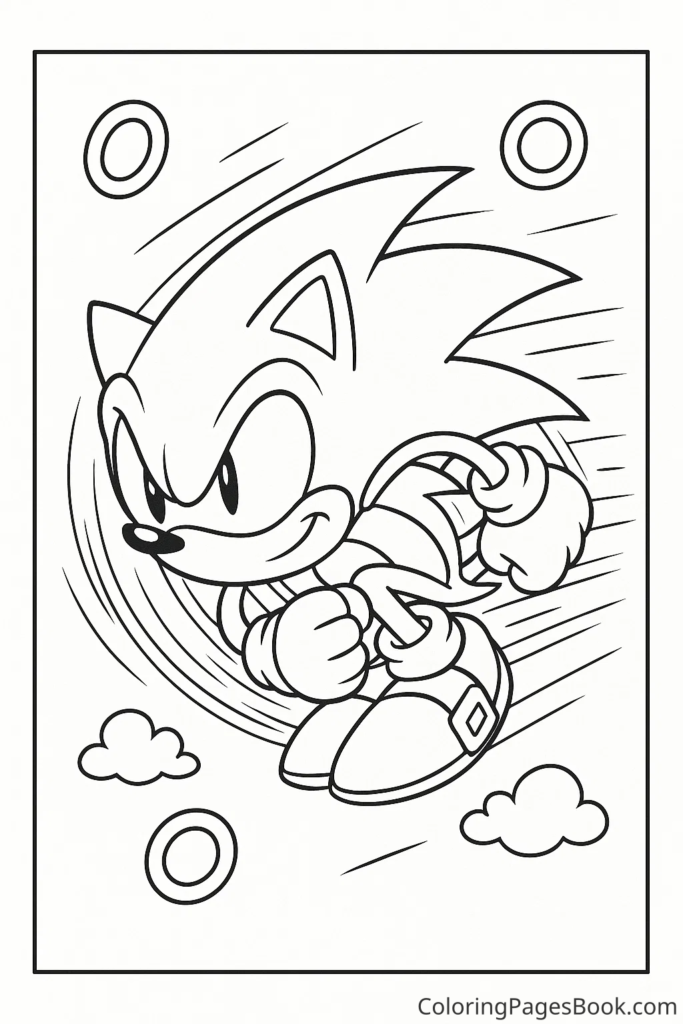 Sonic doing Spin Dash Charge