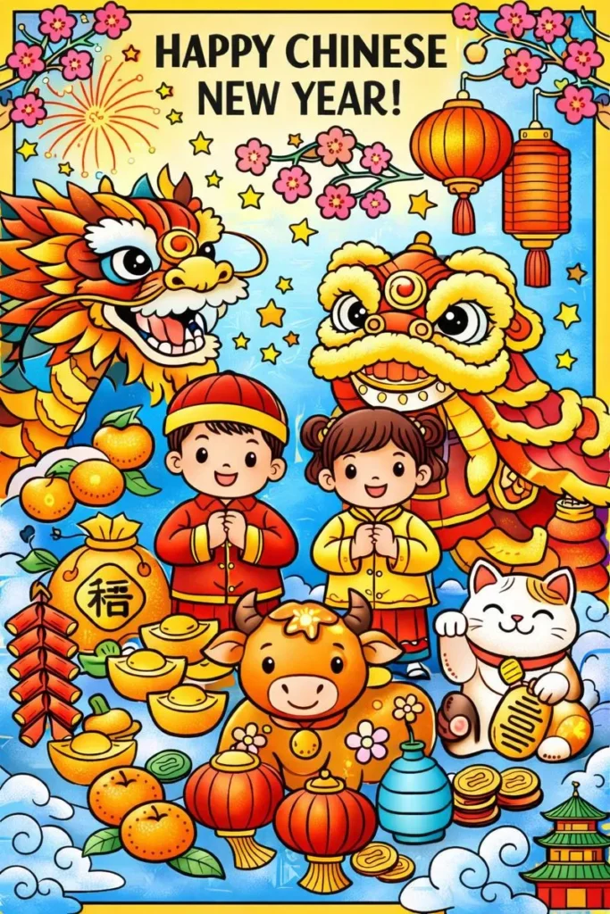 Chinese New Year Coloring Pages