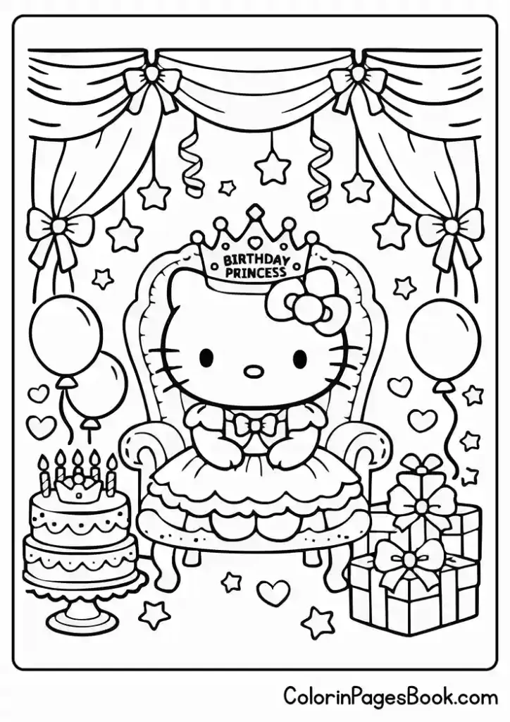 Hello Kitty Birthday Princess Theme