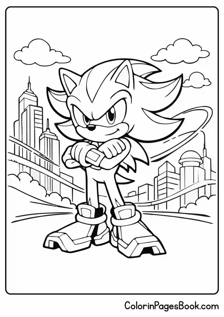 Shadow in His Classic Hero Pose