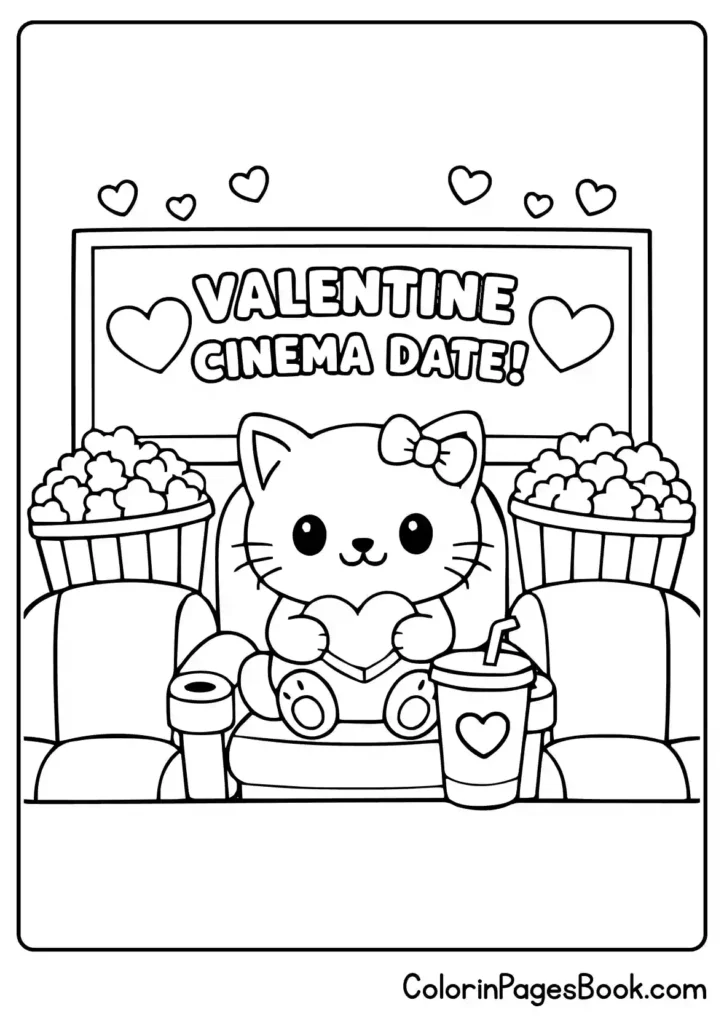 Valentine movie date scene