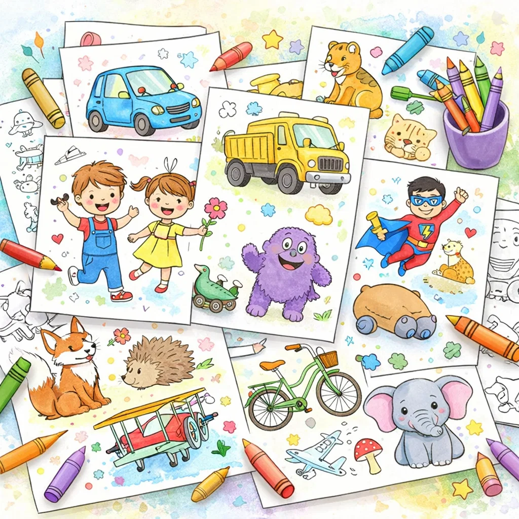 Preschool Coloring Pages