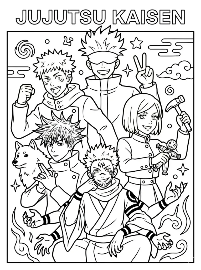Jujutsu Kaisen Coloring Pages